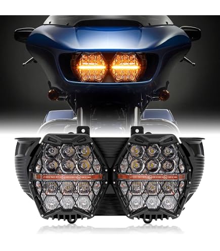 Amazon.com: PSLER 240W LED Motorcycle Headlight For Road Glide
